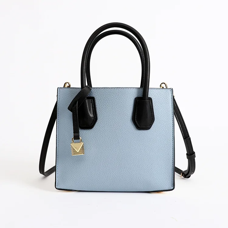 light blue Высокое качество модные женские большие вместительные квадратные простые сумки женские из натуральной кожи soho disco GG женские сумки через плечо - Цвет: light blue