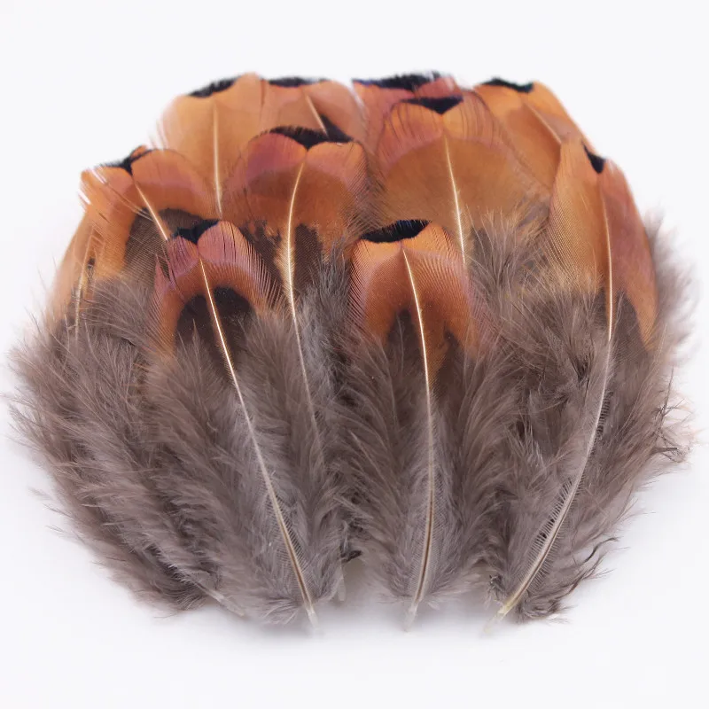 

30pcs 6-8cm Pheasant Feather Christmas Wedding Costumes Hat Earrings Necklace Decorative Materials Feather YM-10