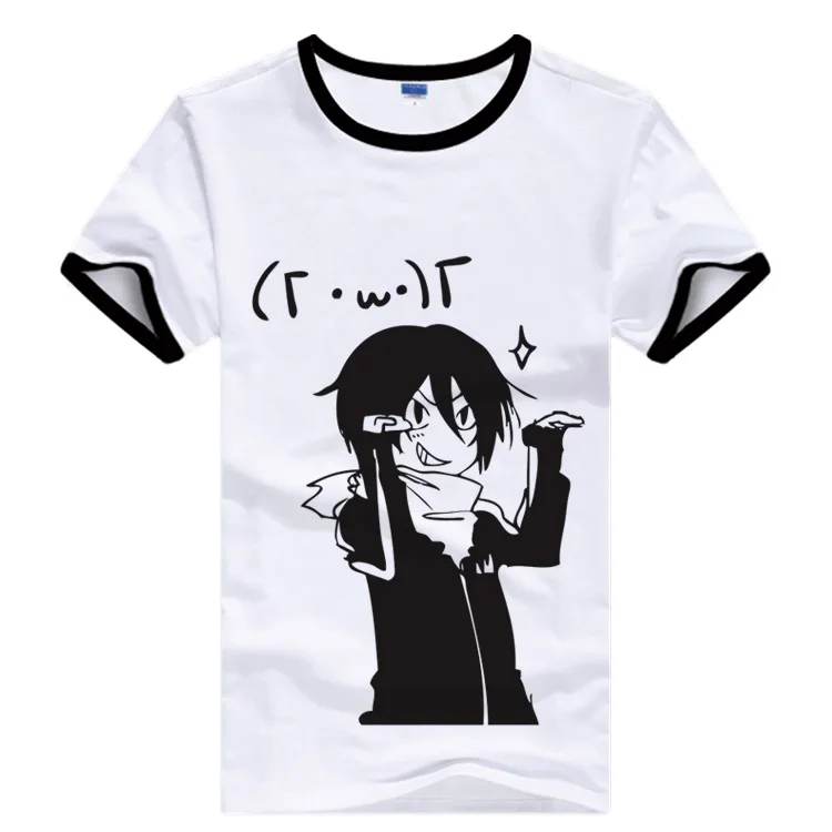 Футболка с коротким рукавом из натурального хлопка|noragami t shirt|t shirttee tee |