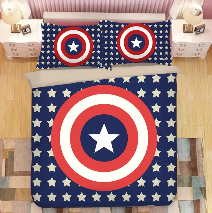 Комплект постельного белья Disney marvel для детей декор кровати одноразмерные