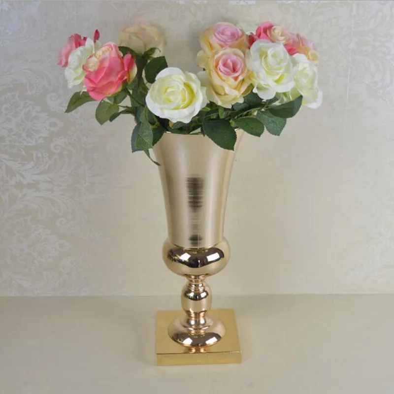 2 шт./лот goldmetal Свадебный Цветок Ваза таблице центральным для Mariage металла ваза