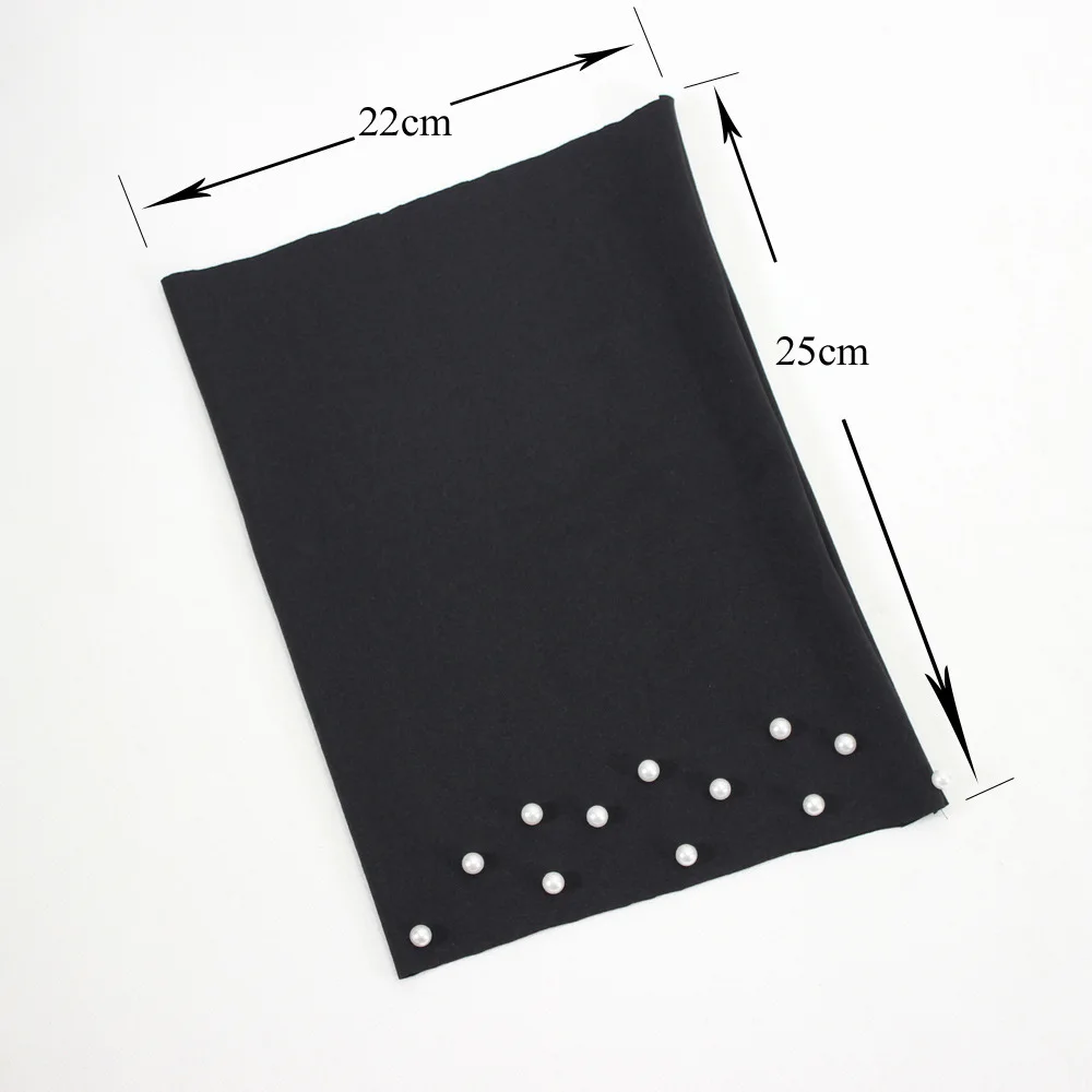 

Jaderic Tie Women Shirts False Collars Black High Neck Fake Collars Fashion Ornament Pearl Blouse Top Women Clothes Accessories