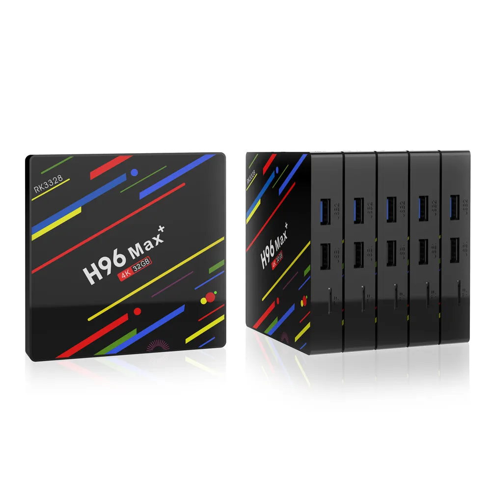 H96 MAX плюс Смарт ТВ Box Android 8 1 коробка 4 Гб оперативной памяти 32 Гб/64 ГБ Rom Rockchip RK3328 K