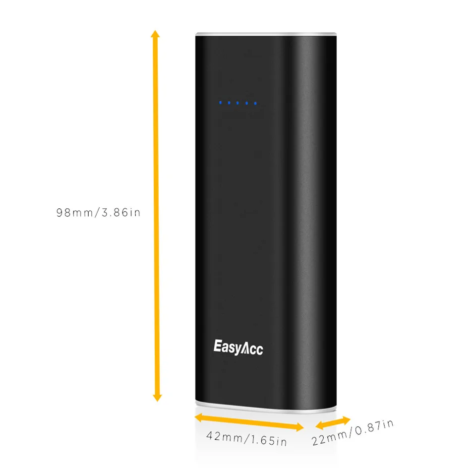EasyAcc Мини Портативный запасные аккумуляторы для телефонов 6400 мАч 18650 комплекты внешних аккумуляторов портативный зарядное устройство