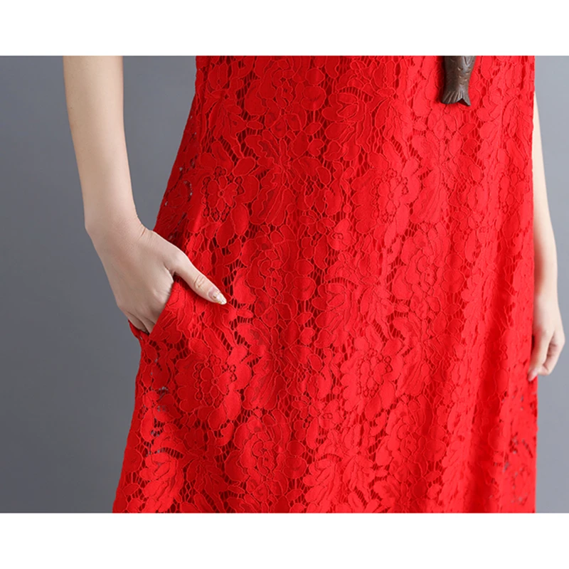 Весенне-летнее новое платье большого размера женское белое с коротким рукавом и