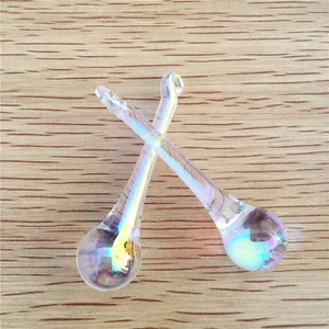 10 шт.лот 16x60 мм Хрустальная КАПЛЕВИДНАЯ цветная люстра AB подвесная КАПЛЕВИДНАЯ декоративная люстра фэн-шуй для свадьбы