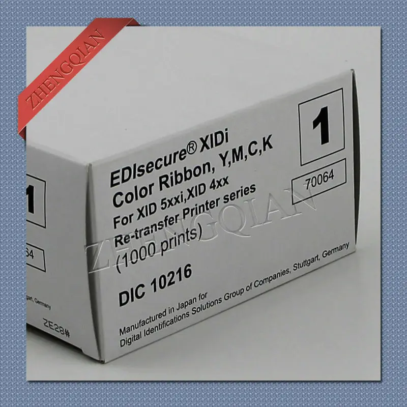 EDIsecure DIC10216 YMCK цветная лента и переводная пленка DIC10319 работают на принтере XID8300