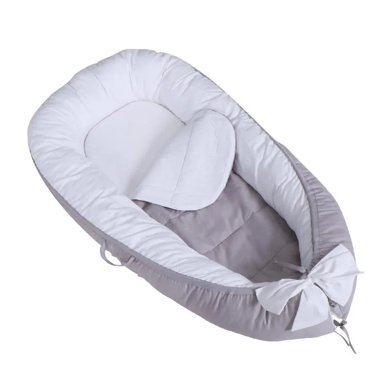 Простая портативная кровать гнездо для путешествий малышей Съемная кроватка
