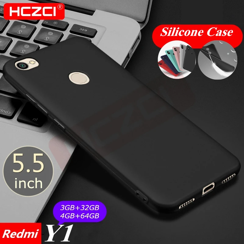 HCZCI Redmi Y1 матовая натуральный цвет мягкий силиконовый чехол для Xiaomi ультра легкие