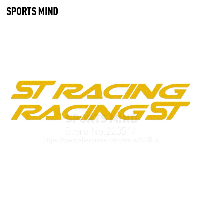 1 Pair SPORTS MIND ST RACING Car Body Stickers For Ford Focus BMW Honda Audi Mercedes Volkswagen Toyota Renault Accessories | Автомобили и
