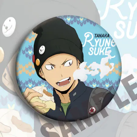 Волейбольный значок 58 мм Haikyu Nekoma средней школы волейбол Kozume Kenma Kiyoko брошь
