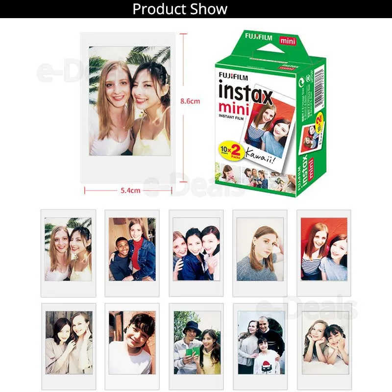 Белая пленка Fujifilm Instax Mini 10 100 листов мгновенная фотобумага для Fuji 9 8 7s 70 25 50s 90