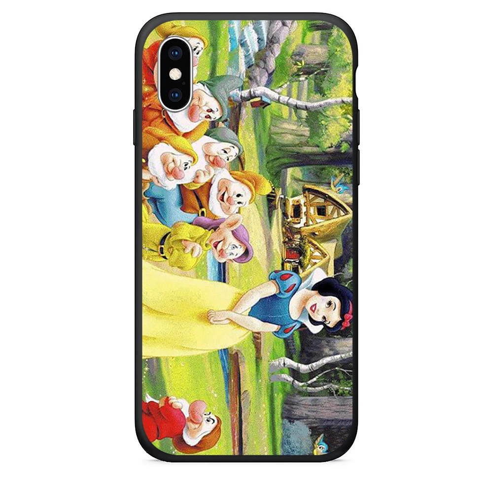 TPU Phone Case for iPhone xr case Silicone Cover Snow White and the Seven Dwarfs 8 Plus 6 6s se x xs max 5s |