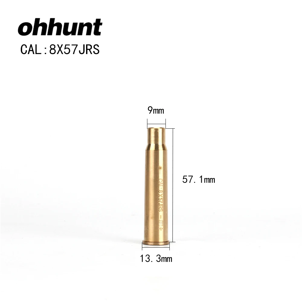 Картридж для охотничьей винтовки ohhunt CAL 8x57JRS с красным лазером|red laser bore sighter|laser