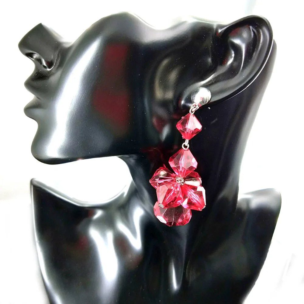 Renya модные красные бусинки с кисточками простые висячие серьги|Серьги-подвески| |