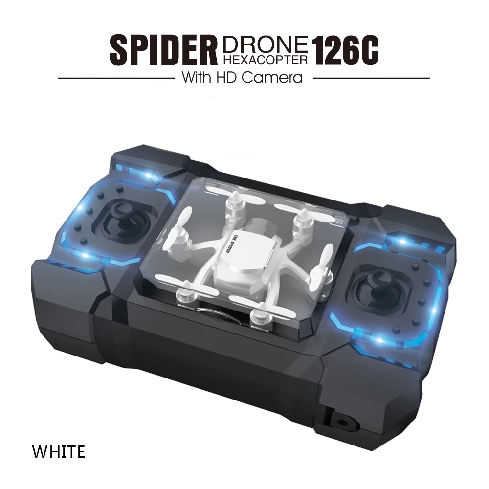 SBEGO 126C паук. 4G 3D 6 Axis Gyro RC вертолет с возвратом по одной кнопке и двойной режим 4CH 2MP карманный мини-Дрон с HD Камера