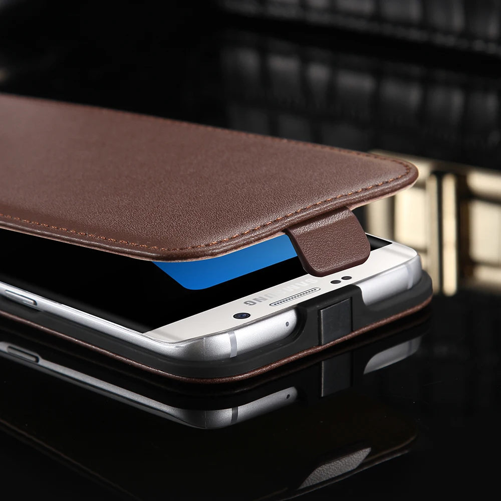 KISSCASE PU Leather Case For Samsung Galaxy S8 Plus S7 Edge Luxury Retro Flip S6 edge S3 S4 Fundas | Мобильные телефоны и