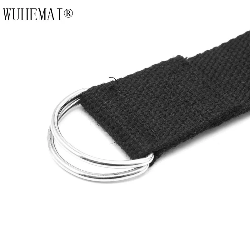 Йога стрейч ремень Multi-Цвета D-Ring Belt Фитнес тренажерный зал веревки рисунок талия ног сопротивление Фитнес полосы йога ремень