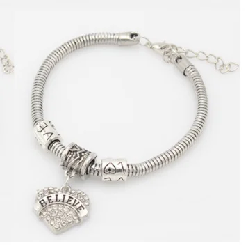 2 шт. подвеска в виде сердца с белыми кристаллами | Украшения и аксессуары