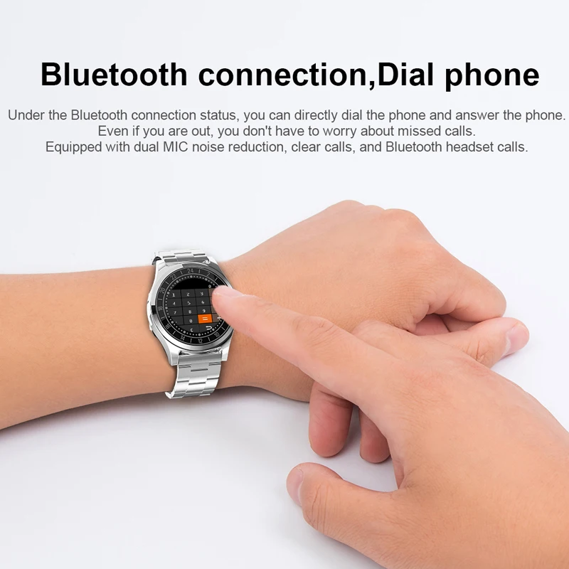 Умные часы с Bluetooth циферблатом для телефона шагомером пульсометром