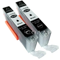 2pcs-- Small black 5pk pgi580 cli581 совместимый чернильный картридж для принтера Canon 580 581, подходит для работы с TR7550 TR8550 TS6150 TS6151 TS8150 TS9155 принтер - Цвет: 2pcs-- Small black