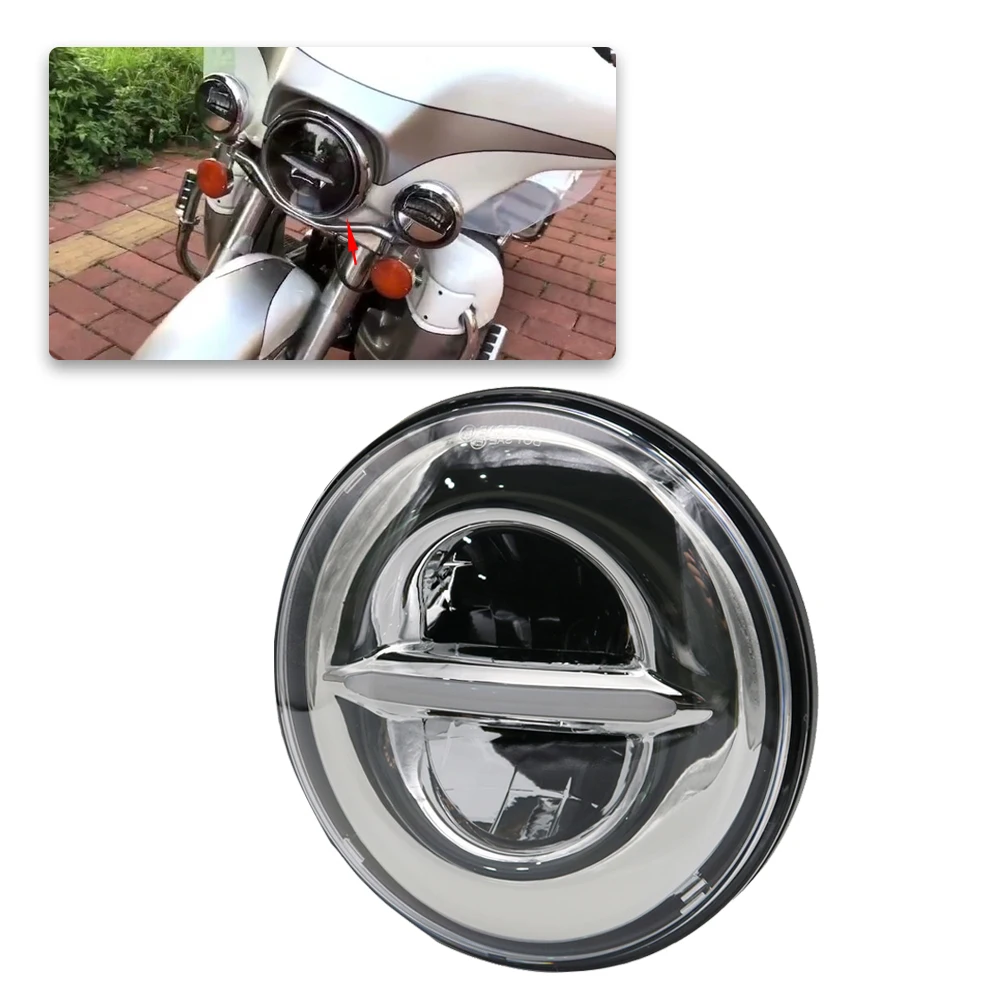 7 &quotсветодиодный фар 7&quot дюймовый светодиодный налобный фонарь для Harley тур FLD