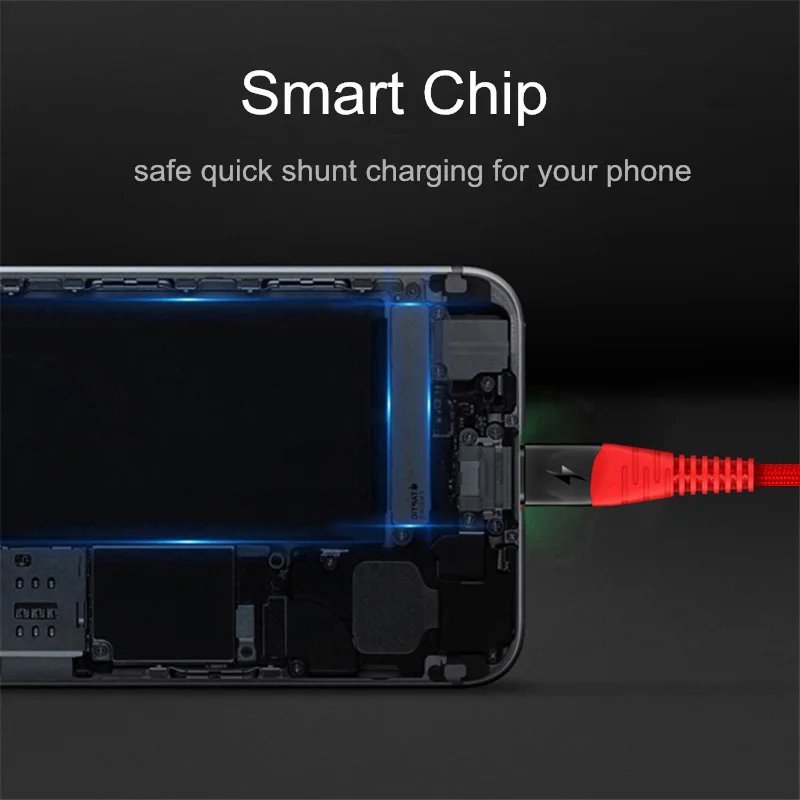 Кабель Micro USB Suhach 2.4A нейлоновый кабель для быстрой зарядки и передачи данных Samsung