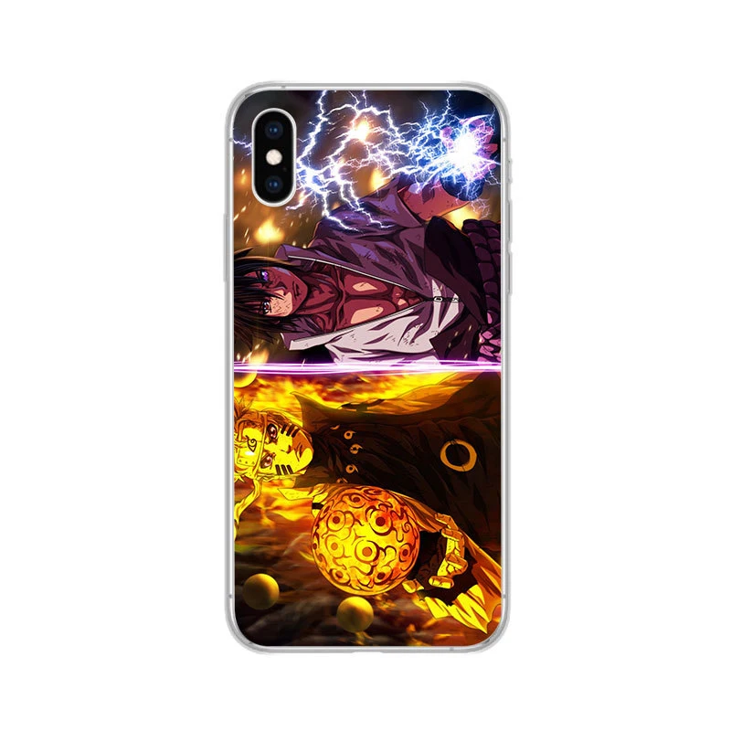 Новое поступление прозрачный чехол из ТПУ с Наруто для IPhone X 8 7 6 S Plus XS XR XSMAX