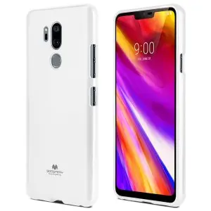Тонкий защитный чехол-бампер из ТПУ для LG G7 ThinQ G7+ Thinq Original Mercury GOOSPERY Pearl Jelly