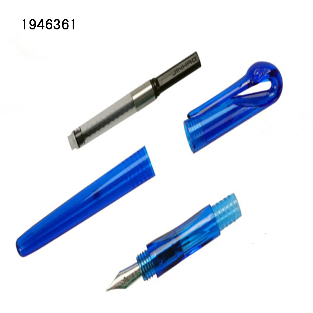 Новинка Jinhao, 2 шт, перо, 5 шт, синяя чернильная ручка, Лебединая ручка, для школы, студентов, офиса, для обучения детей, авторучка, Новинка