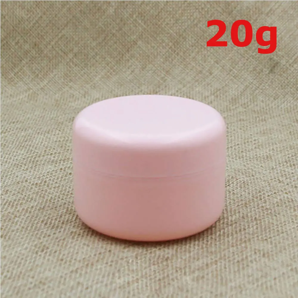 Pink x 20g 10 шт. для пробников пустой контейнеры банки горшки бутылки с крышками Обложка Чехлы для крема для лосьона, косметики косметика масла губ Бальзамы пигменты - Цвет: Pink x 20g