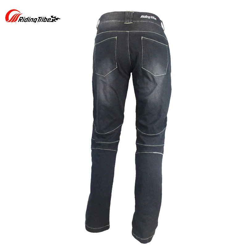 Мотоциклетные мужские черные защитные джинсы HP защита от падения наколенники