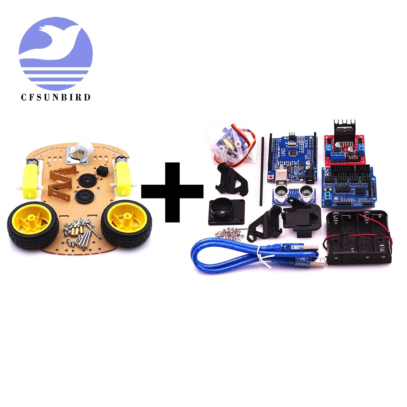 Новый избегание двигателя слежения умный робот шасси автомобиля Комплект