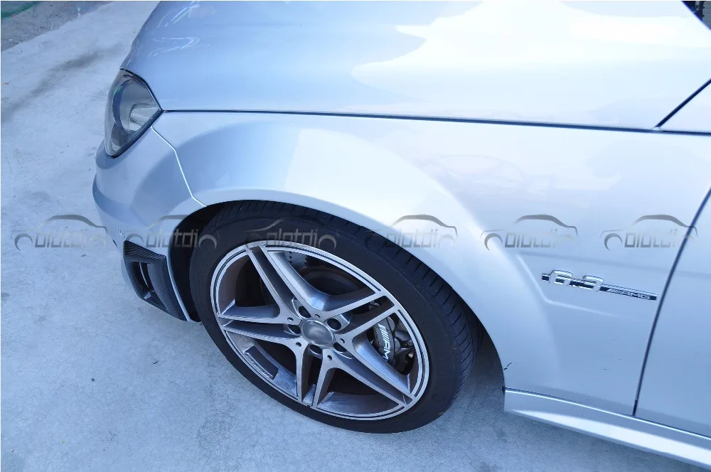 Для Mercedes w204 amg Benz C63 AMG 2008-2011 углеродное волокно автомобильный Стайлинг переднее крыло бампер вентиляционная маска