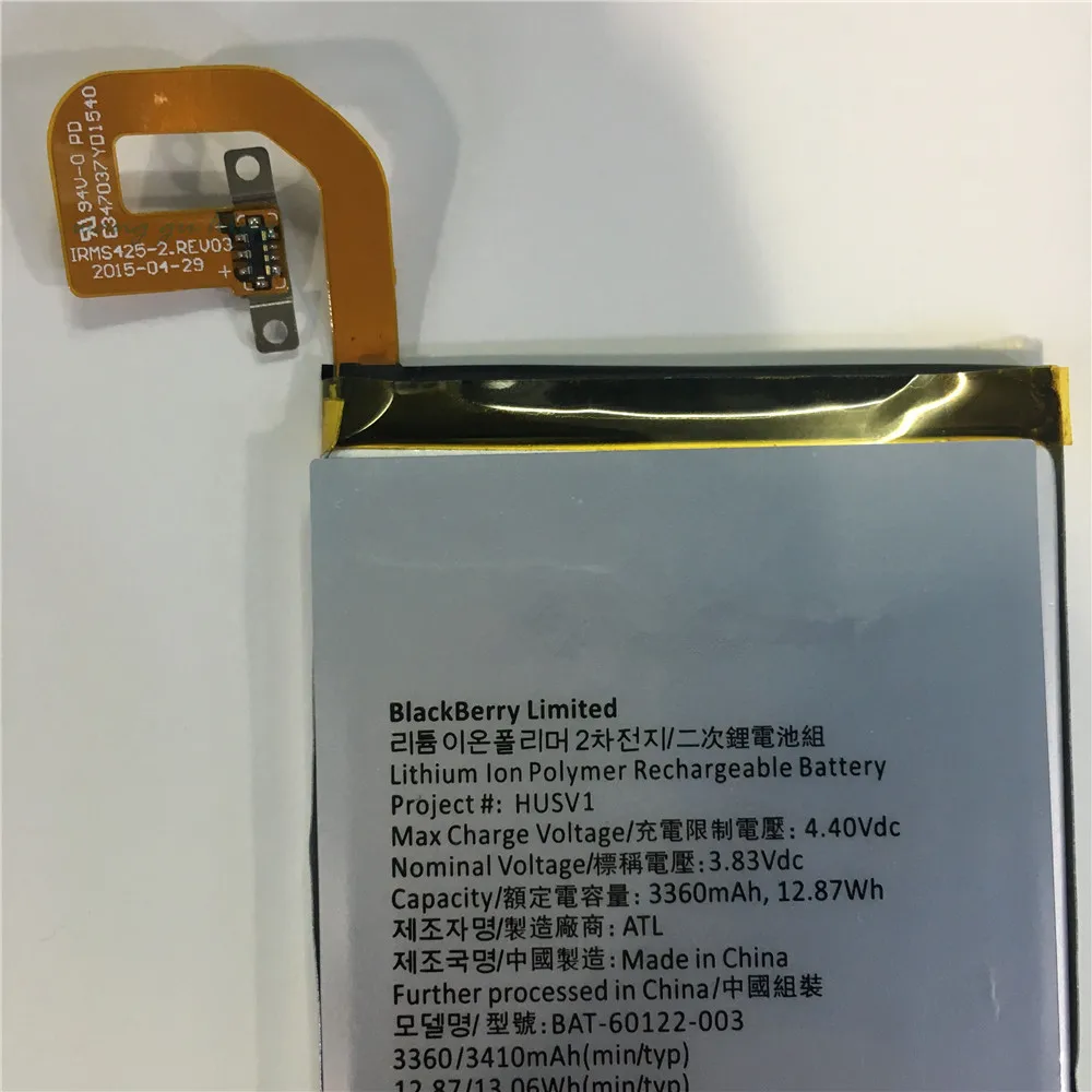 Высокое качество для BlackBerry Priv аккумулятор мобильного телефона 3360 mAh BAT 60122 003