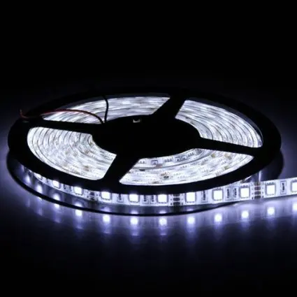 Лента Гибкая светодиодная 100 м RGB/белая 60 светодиодов/м 12 в пост. Тока|Светодиодные