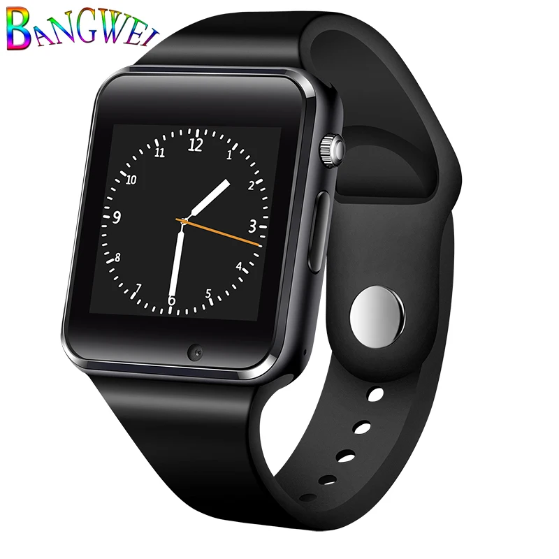 BANGWEI мужские часы Bluetooth Смарт спортивные Шагомер с сим камерой Smartwatch для Android