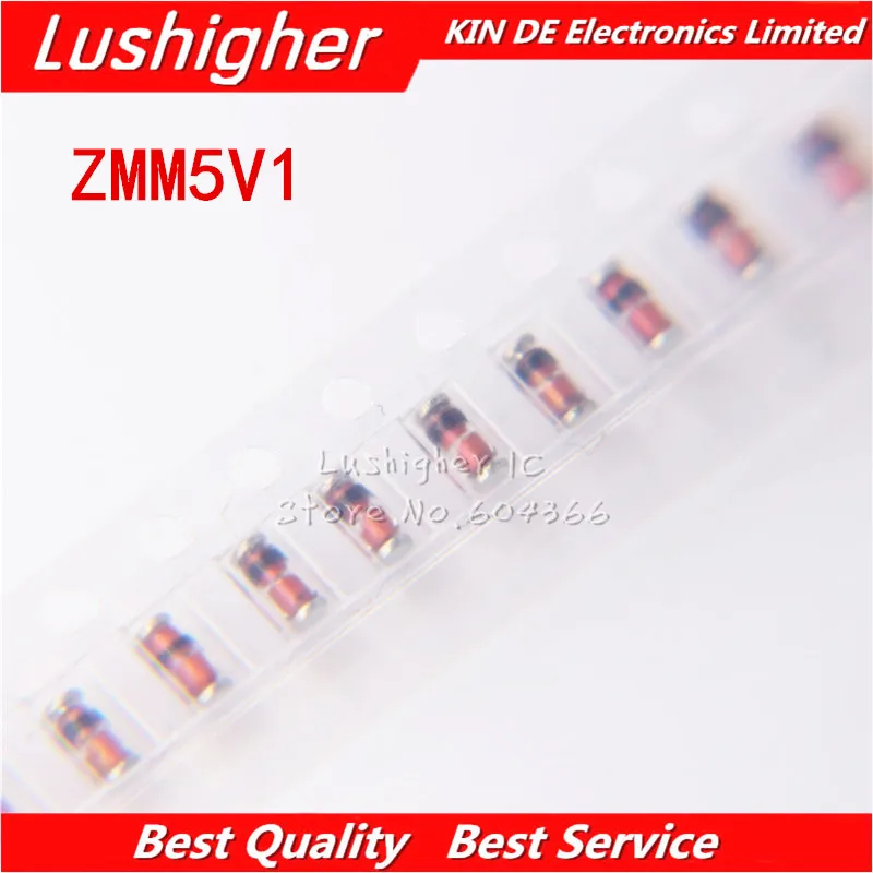 200 шт. ZMM5V1 LL34 zmm5.5 V LL-34 zmm5. 1 0,5 W диод стабилитра 5,1 V 1206 5V1 цилиндры