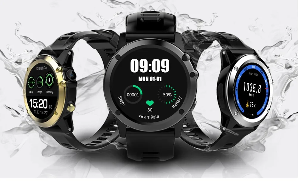Умные часы Slimy H1 с ОС Android 4,4, IP68, водонепроницаемые, 1,39 дюймов, MTK6572, умные часы, поддержка 3g SIM, GSM, WCDMA, Wifi, gps, для Android