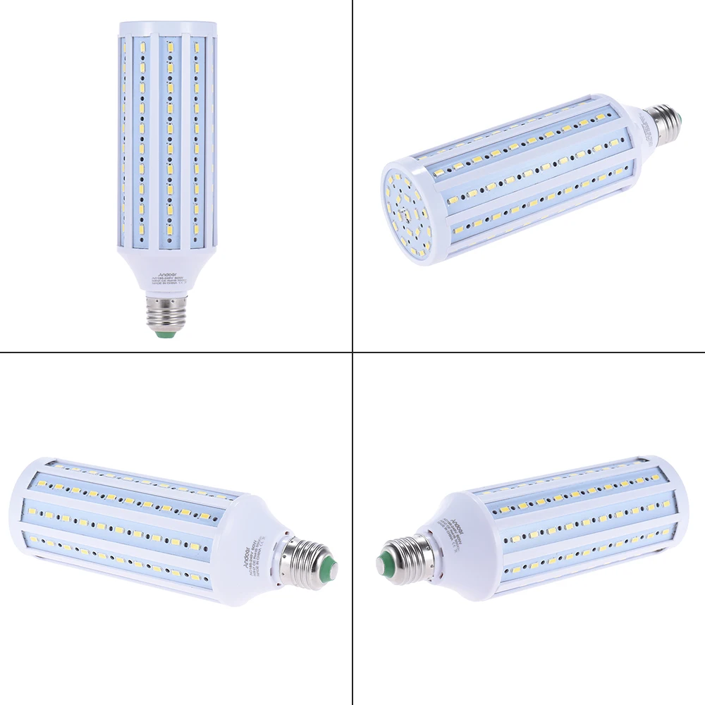 Andoer фотостудия фотография 5500K 60W 120 Beads LED Кукуруза лампа дневного света E27