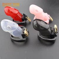 chaste bird male chastity device cock cages mens virginity lock with 3 size penis ring penis lock cock ring chastity belt a163