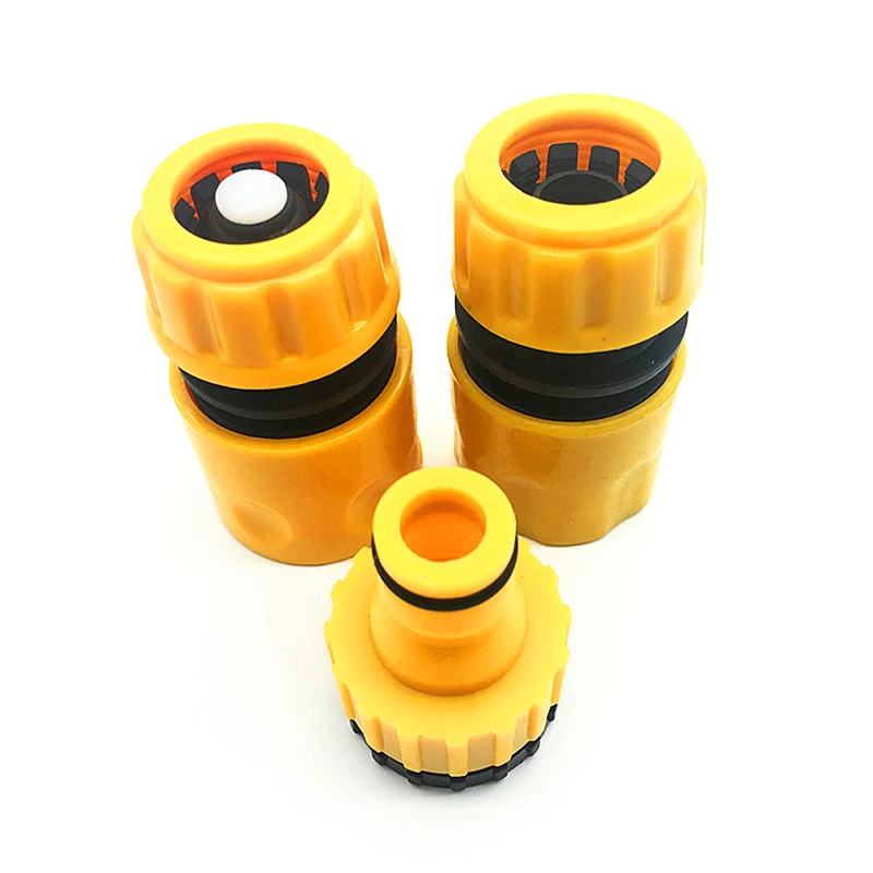 Car Wash Water Quick Coupling Kit for Irrigation 1/2 Inch Hose Stop Water Connectors Drip Irrigation Fittings 20 Sets