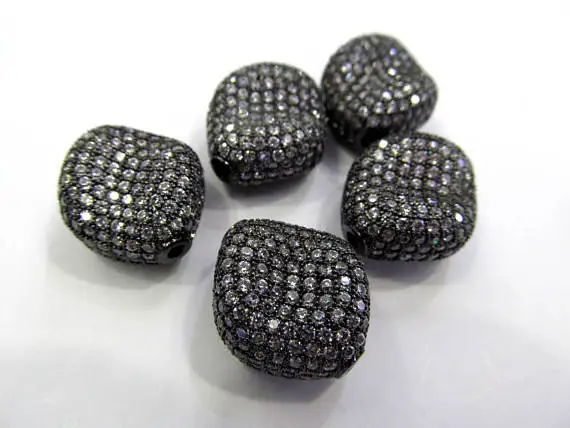 6 шт. 22 мм Одежда высшего качества Micro Crystal Pave серьги темно серый бижутерия квадрат