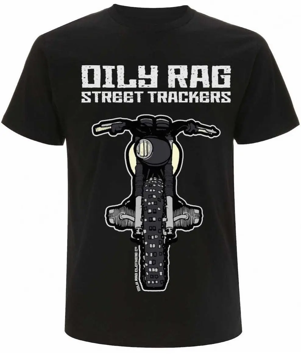 

Mens Street Tracker T-Shirt Black Motorbike Motorcycle 2019 Men Fashion T Shirt Funny Streetwear Brand Clothing Personality Tee