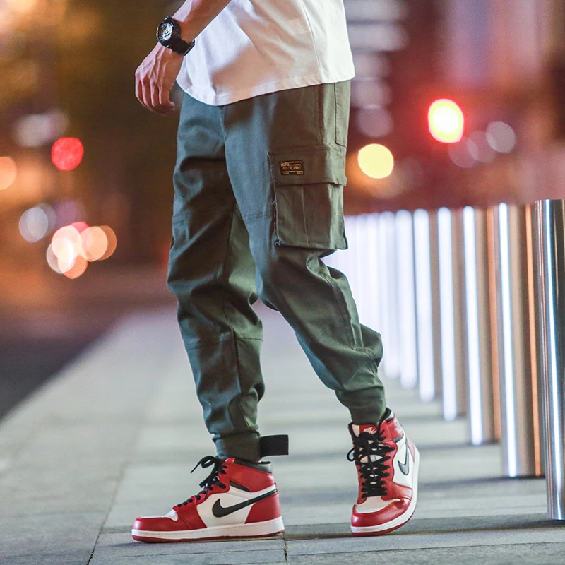 Для мужчин 2018 s Уличная Joogers брюки для девочек черный Sweatpant мужской хип хоп осень