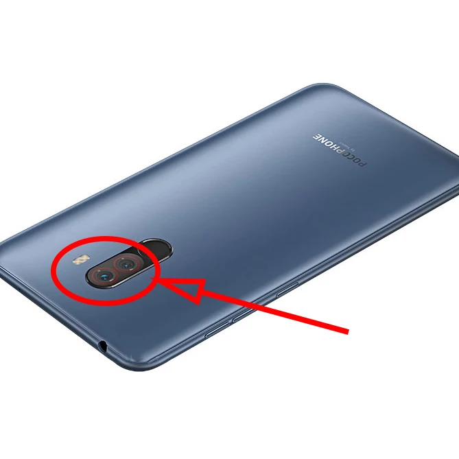 Стеклянный объектив задней камеры poco F1 для Xiaomi Pocophone изготовлен из стекла |