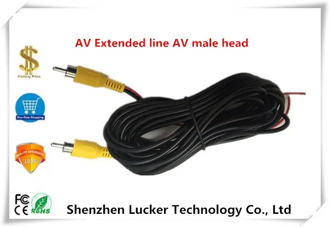 AV расширенная линия Мужская головка для заднего хода резервной камеры