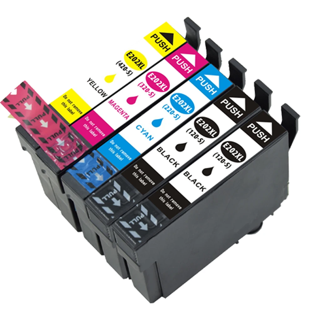 Совместимый картридж для EPSON T202 T202XL совместимый с Epson Wrokforce XP 5100 wf 2860 (2B + 1C 1M 1 y) 5 шт.