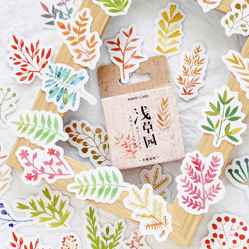 45 шт./лот растительный сад Kawaii мультфильм бумажные наклейки s украшения DIY Скрапбукинг Стикеры канцелярские милые наклейки этикетки s