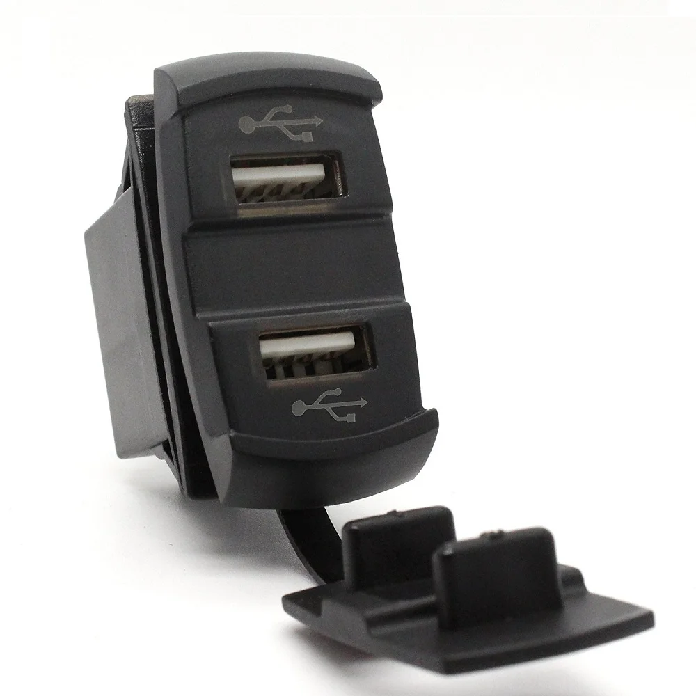 Универсальное Автомобильное Зарядное Устройство USB с Вольтметр Светодиод Dual